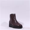 Pepe Saenz Sara Side Zip Wedge Boot - Burgundy Leather